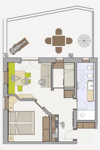 Floor plan of the apartment 2